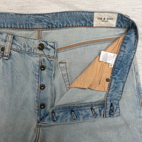 rag & bone Light Wash Beck Tapered Jeans size 34 - Picture 3 of 5